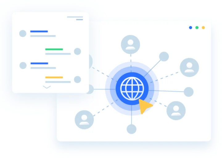 Illustration: a global community of users